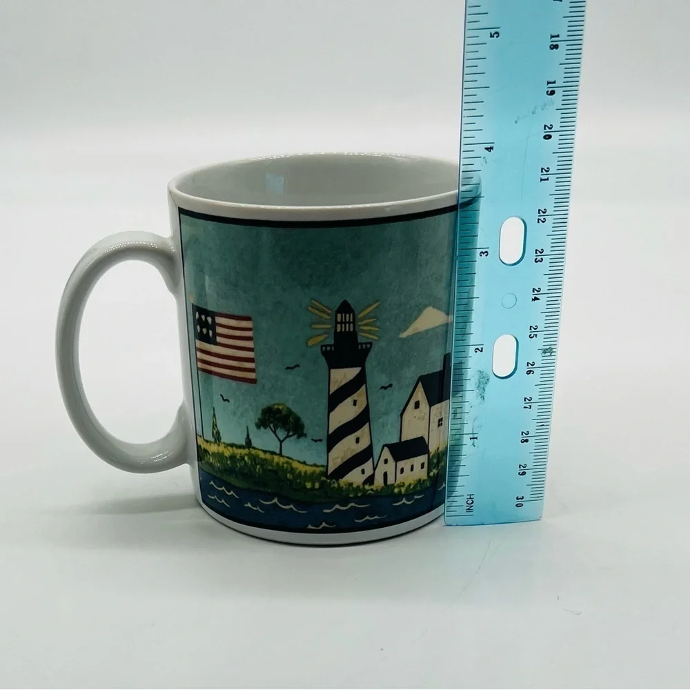Warren Kimble mugs for sale vintage beach/ lighthouse theme